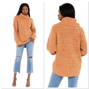 NWT Free People Leo Knit Tunic Sweater Petal Combo